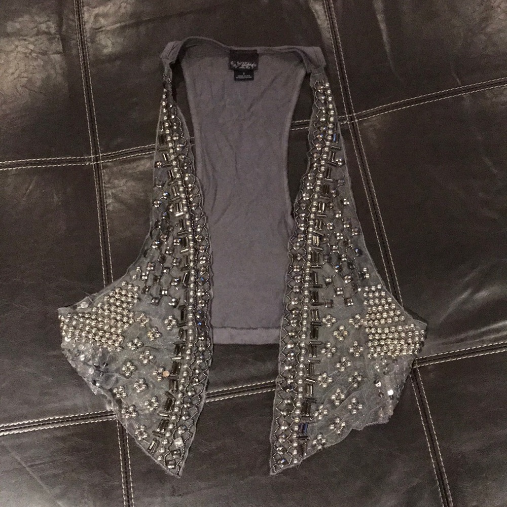 Sequin vest